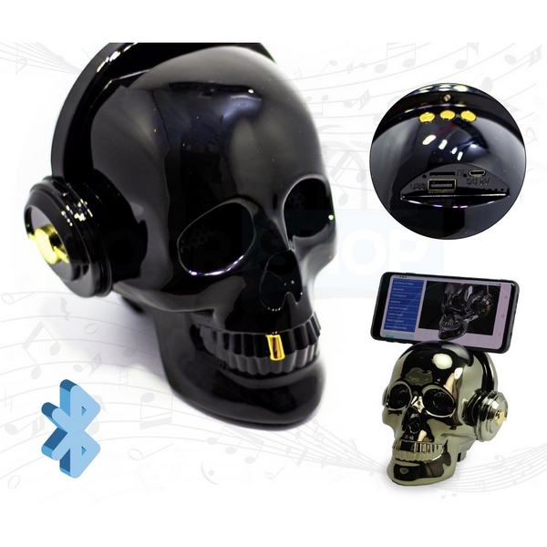 black skull speaker